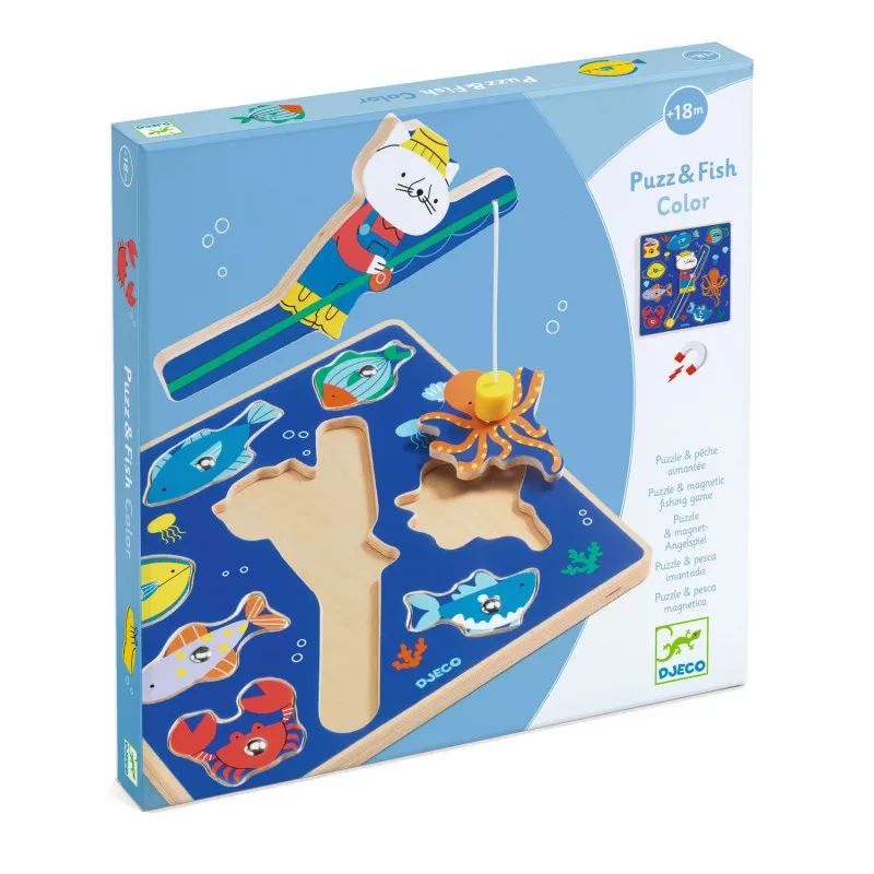 Djeco Puzz & fish Color – vue 3 – Puzzles en bois