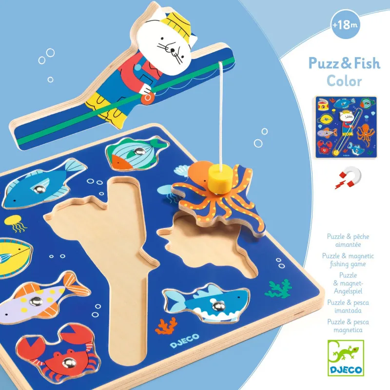 Djeco Puzz & fish Color – vue 4 – Puzzles en bois
