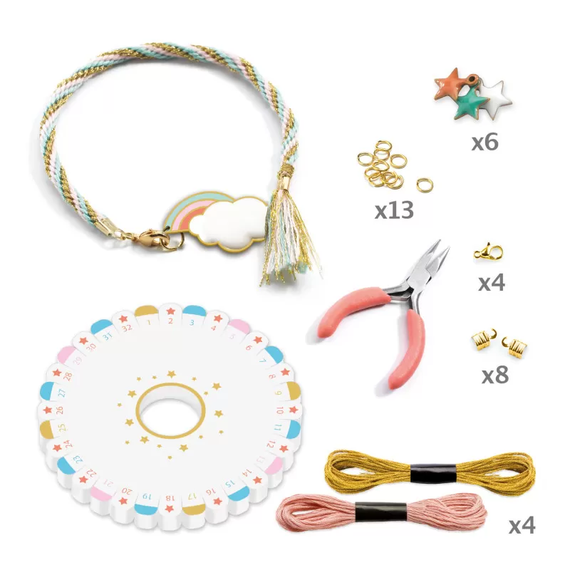 Djeco Kumihimo Bracelets – vue 3 – Beads & Jewellery