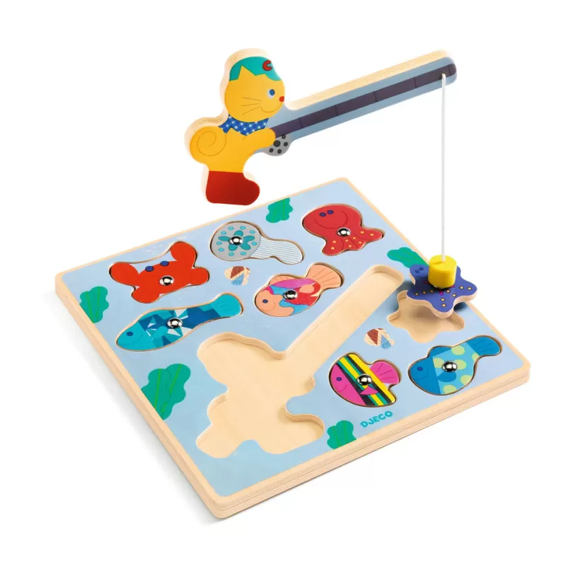 Djeco Puzz & Fish Bariolo – vue 1 – Wooden Puzzles