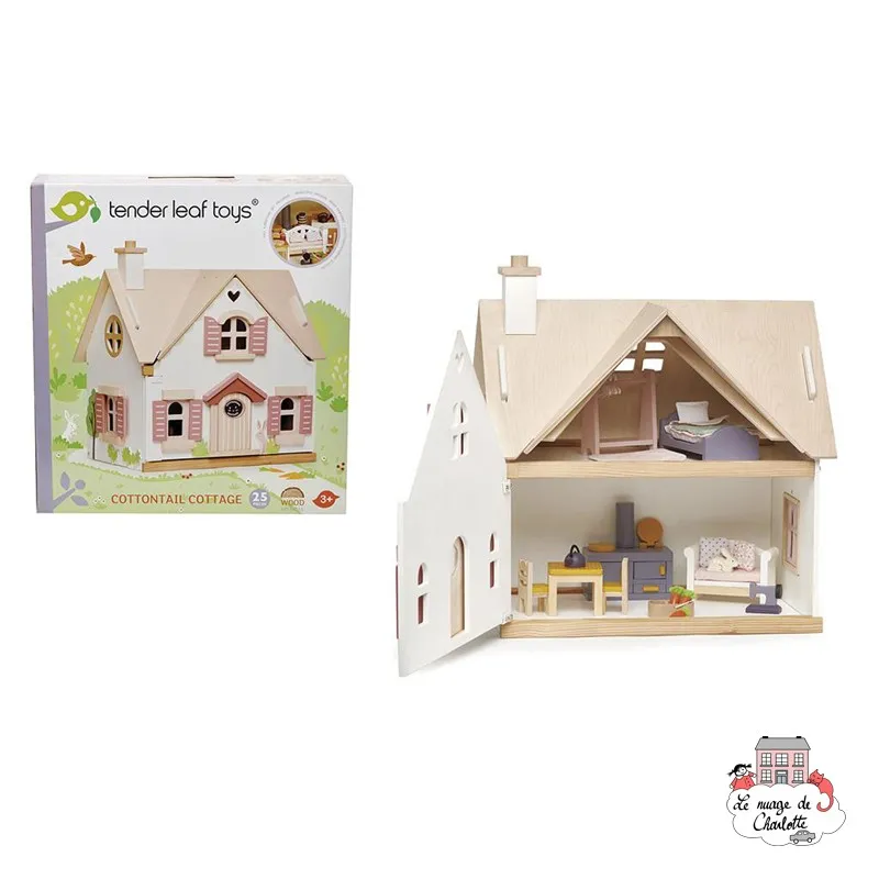 tender leaf Cottontail Cottage - TLT-8123 - Tender Leaf Toys - Doll's Houses - Le Nuage de Charlotte