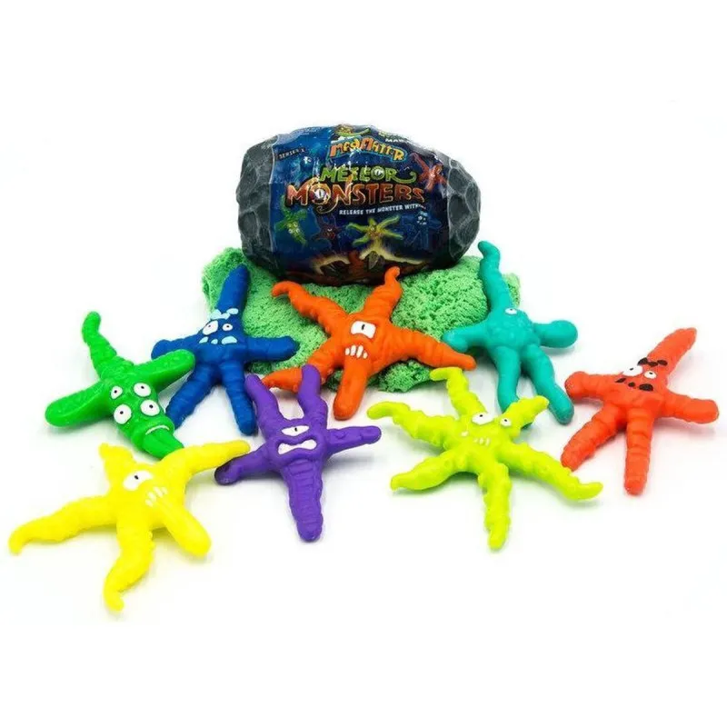 Relevant Play Mad Mattr Meteor Monsters – vue 3 – Sand and Playdough