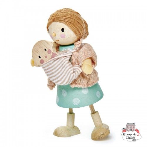 La maison de poupée en bois beige Ensemble de 16 pièces, Tender Leaf Toys, Jouets et peluches, Enfants