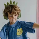 Casque Bluetooth KIDYEARS Dino – enfant & adulte, 85 dB