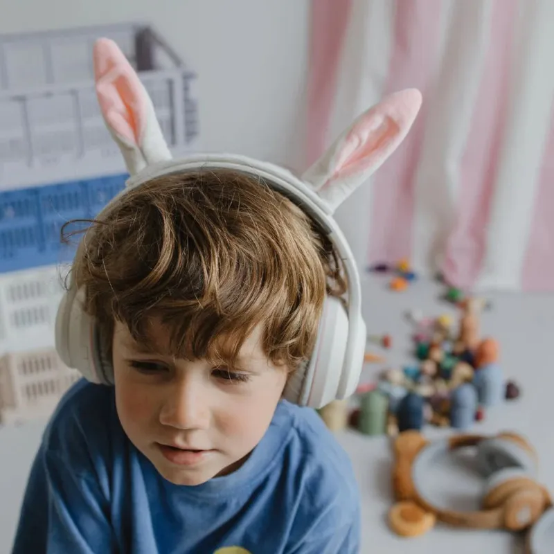 KIDYEARS Rabbit Bluetooth headset – kids & adults, 85 dB safe mode