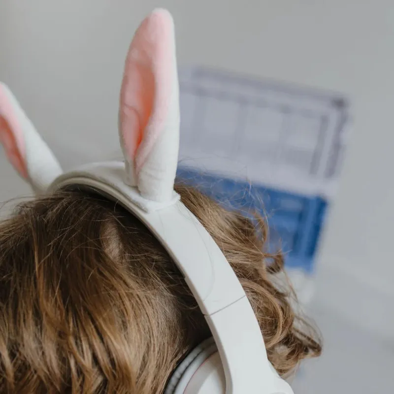 KIDYEARS Rabbit Bluetooth headset – kids & adults, 85 dB safe mode