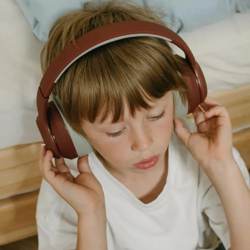 K-EARS Red Bluetooth headset – kids & adults, 85 dB safe mode