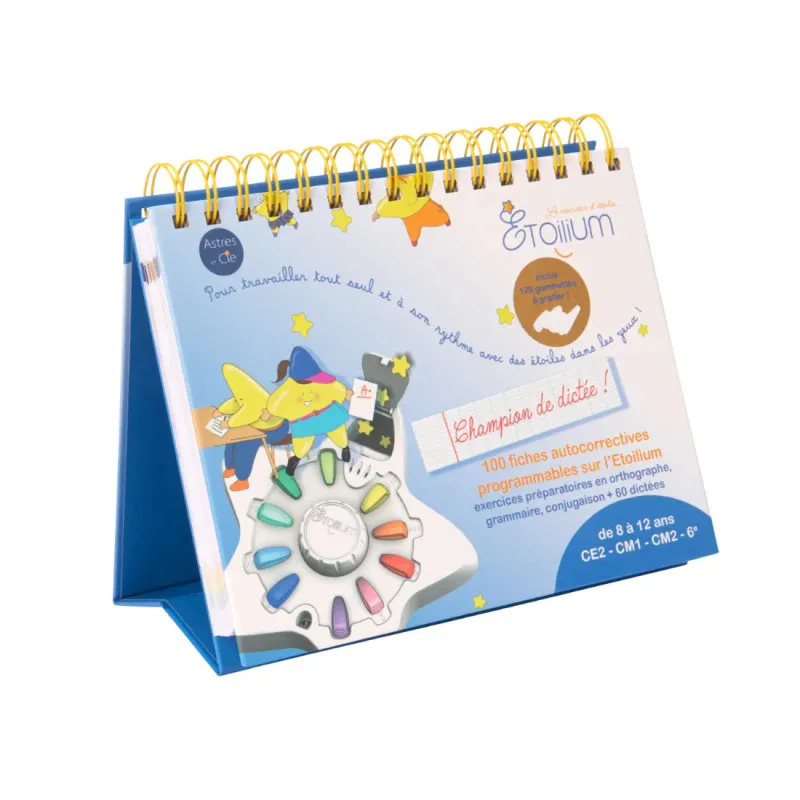 Chevalet Champion de dictée – Étoilium – Orthographe & Dictées 8-12 ans