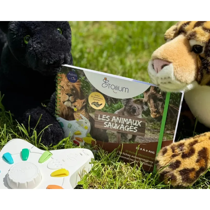 Livret Animaux Sauvages – 30 fiches découverte & autocorrectives – Étoilium