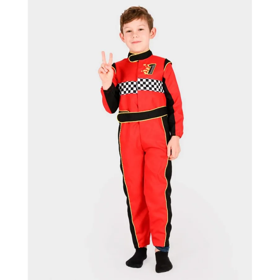 Déguisement pilote de course – Vinnie rouge – Den Goda Fen