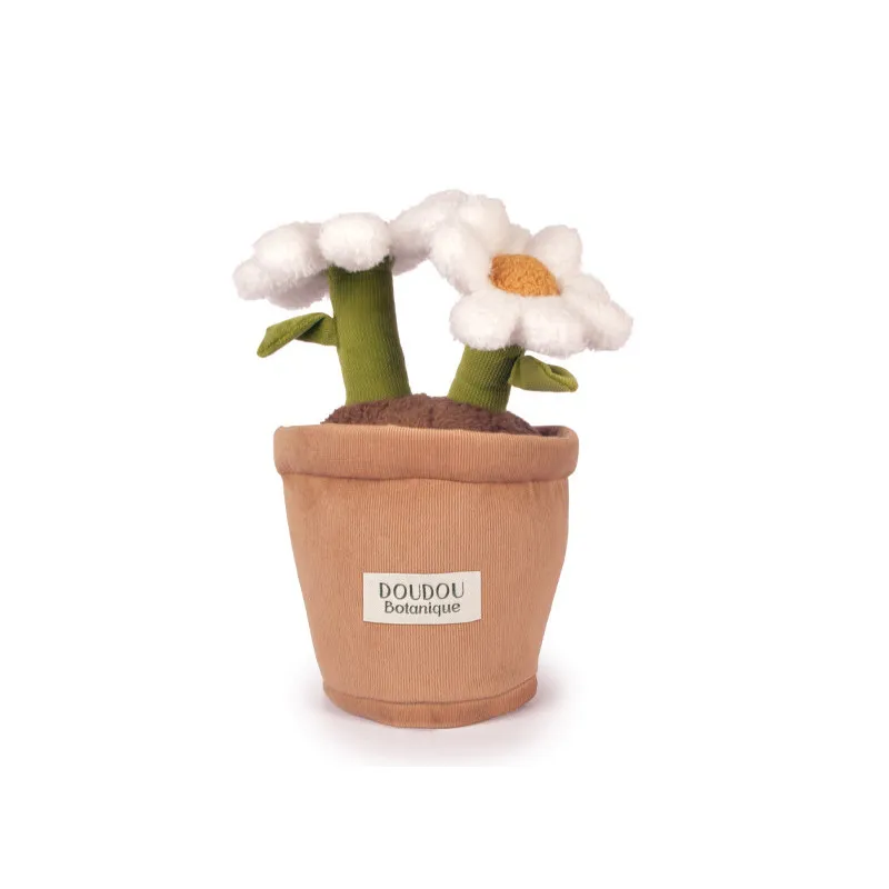 Peluche fleur Marguerite – 25 cm – Doudou et Compagnie 🌼