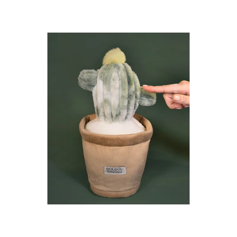 Peluche fleur Cactus vert – 25 cm – Doudou et Compagnie 🌵