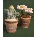 Peluche fleur Cactus vert – 25 cm – Doudou et Compagnie 🌵