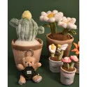 Peluche fleur Cactus vert – 25 cm – Doudou et Compagnie 🌵