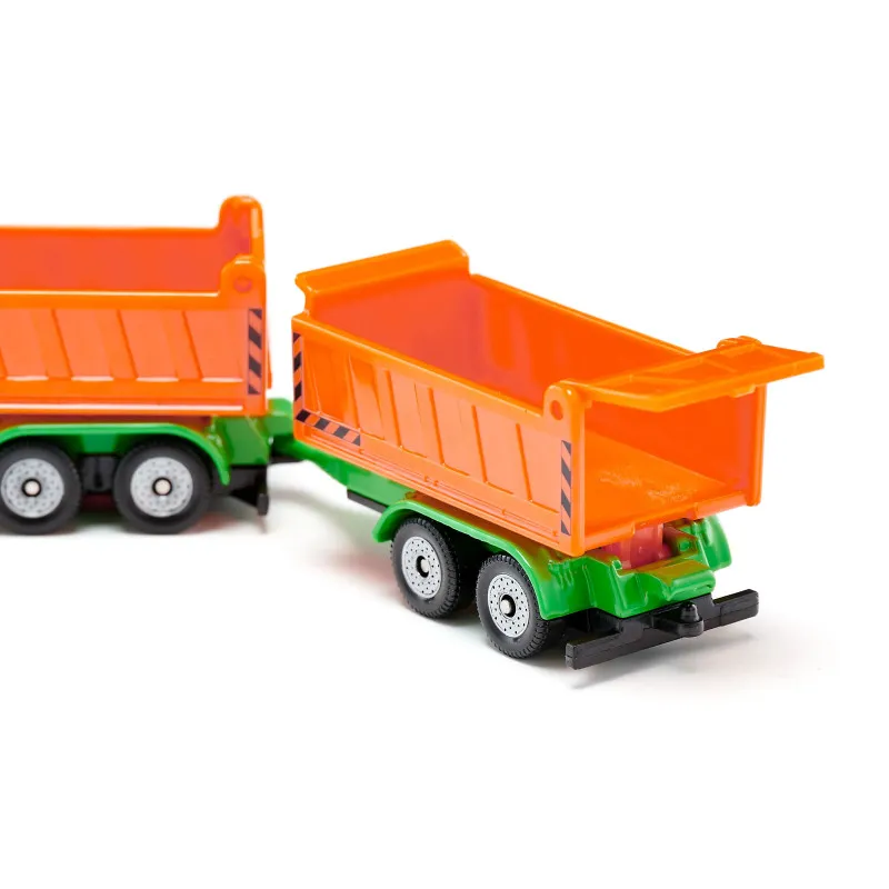 Siku - Camion avec benne basculante et remorque à benne basculante