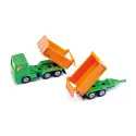 Siku - Camion avec benne basculante et remorque à benne basculante
