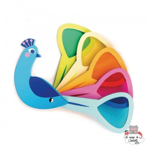Peacock Colors - TLT-8338 - Tender Leaf Toys - Activity Toys - Le Nuage de Charlotte
