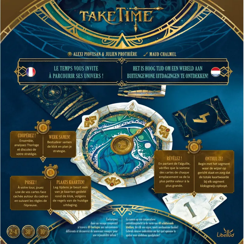 Take Time jeu de cartes coopératif – stratégie & cohésion d’équipe