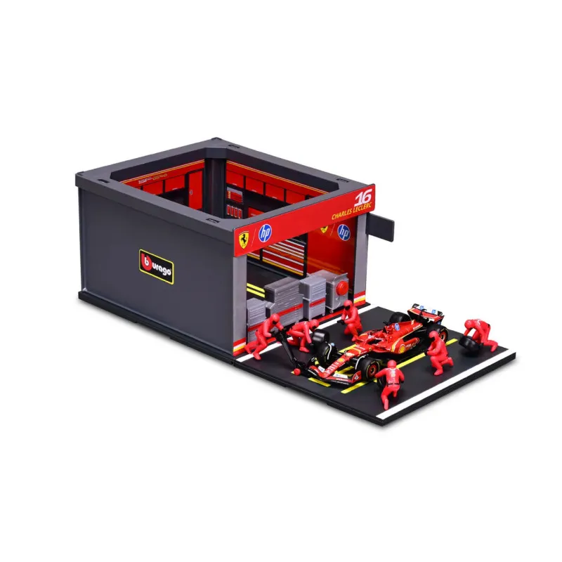 Burago Pit Pass Ferrari SF24 Leclerc 1:43 (2024)