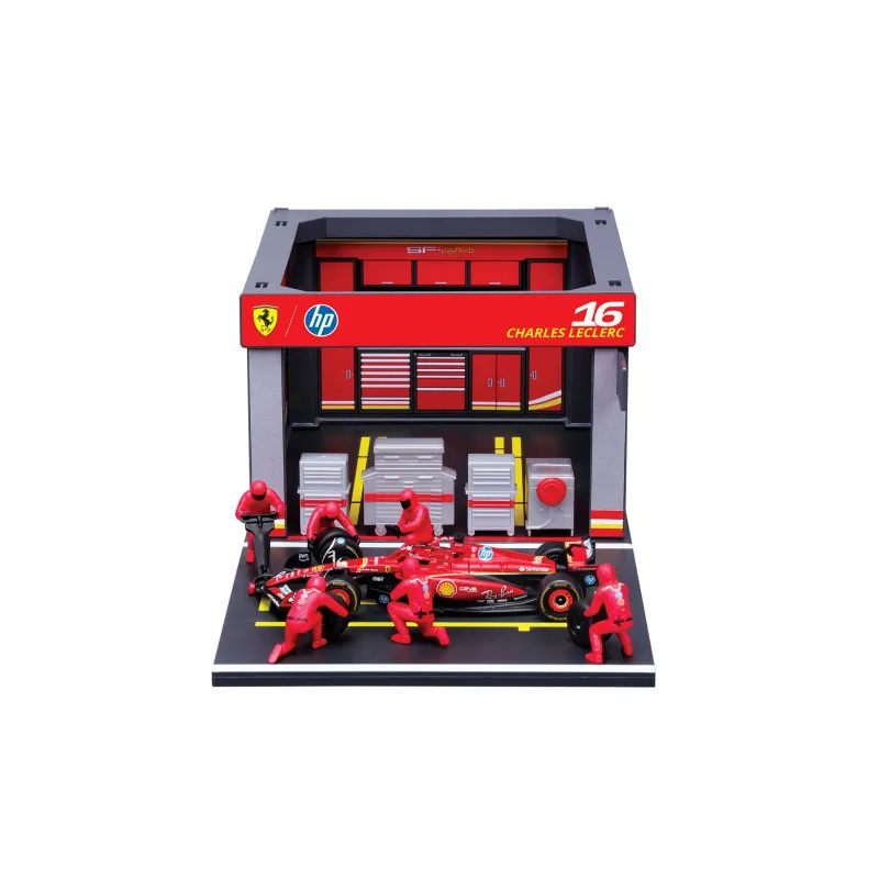 Burago Pit Pass Ferrari SF24 Leclerc 1:43 (2024)