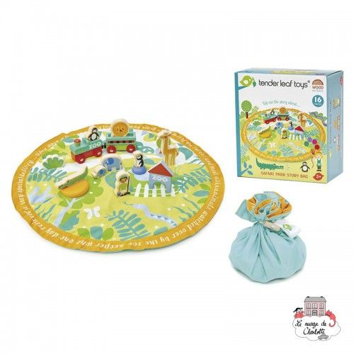 Safari Park Story Bag - TLT-8360 - Tender Leaf Toys - Figures and accessories - Le Nuage de Charlotte