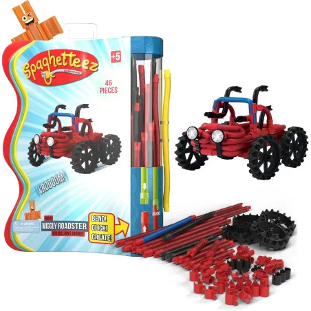 Spaghetteez Wiggly Roadster ensemble bâtons flexibles – 46 pièces