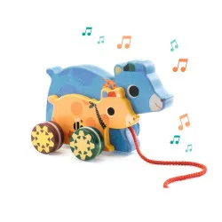 Oursons à tirer musicaux Gabi & Sam – Djeco