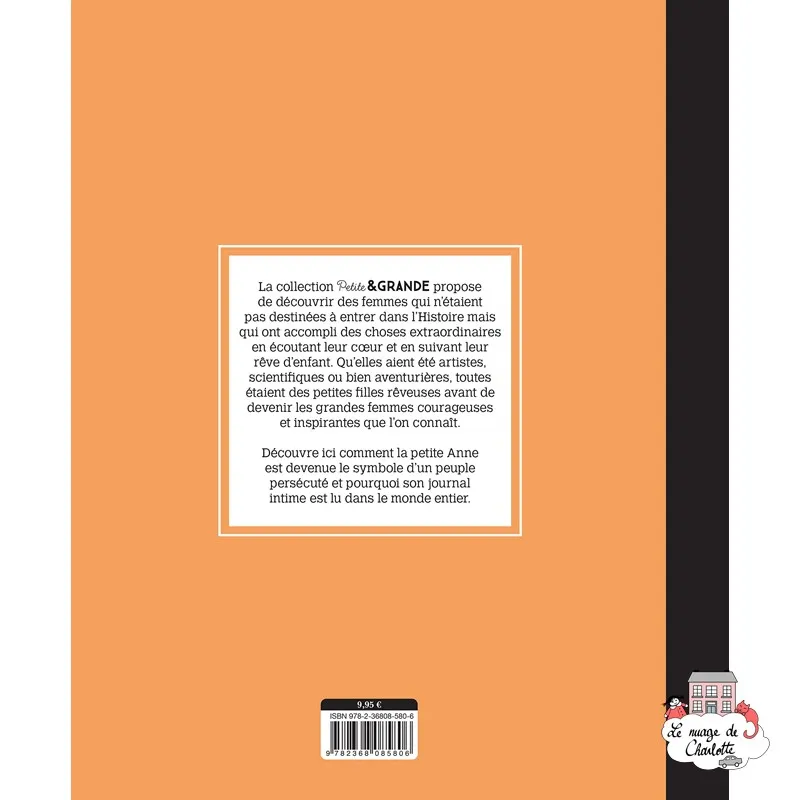 Petite & Grande 4 - Anne Frank - KIM-9782368085806 - Editions Kimane - Documentaries - Le Nuage de Charlotte