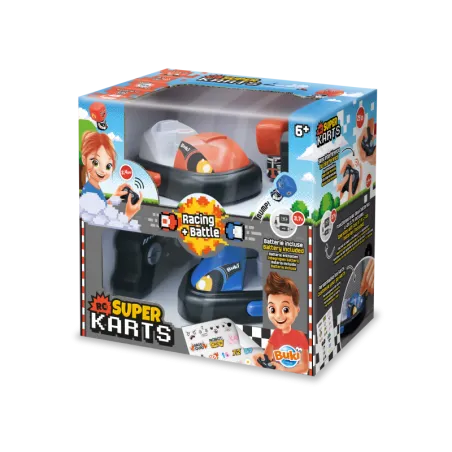 Super Karts Buki – 2 Remote-Control Karts 2 .4 GHz Dual Mode