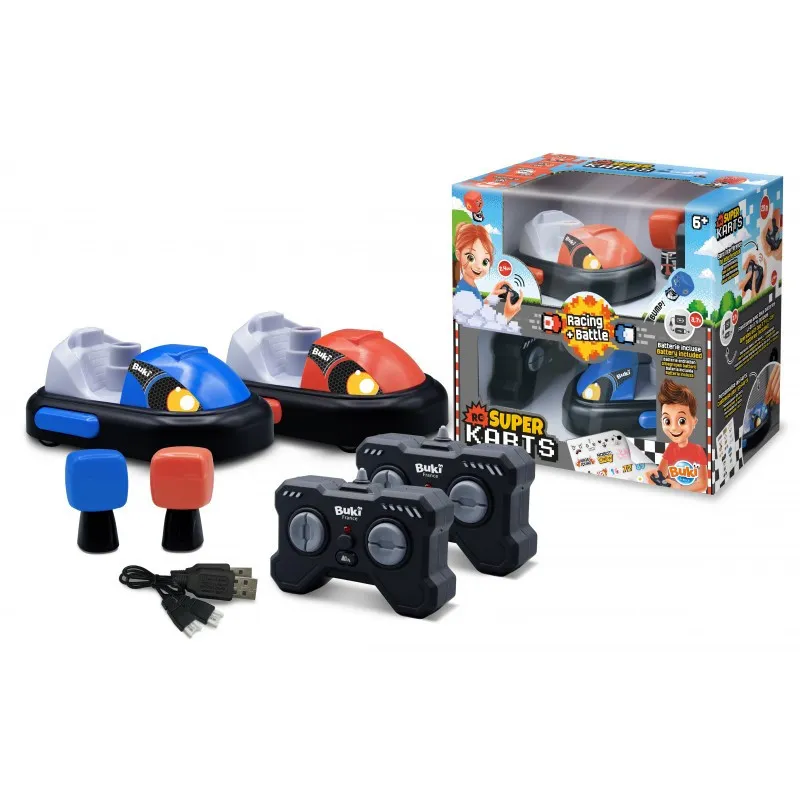 Super Karts Buki – 2 Remote-Control Karts 2 .4 GHz Dual Mode