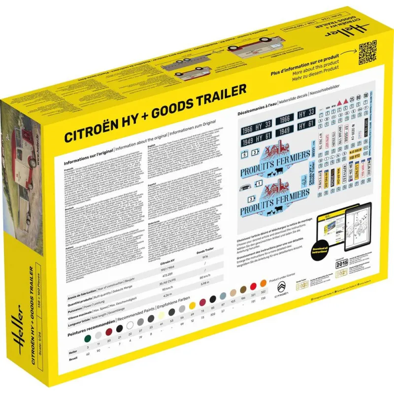 Starter Kit Citroën HY Goods Trailer – Maquette Heller