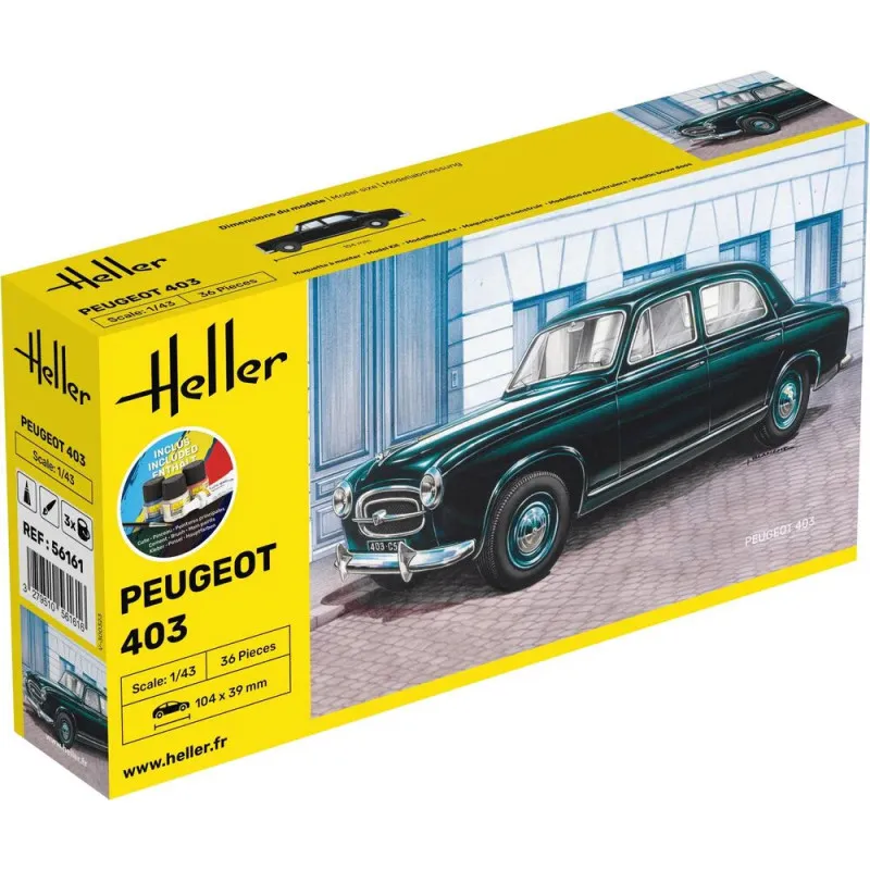 Starter Kit Peugeot 403 – Maquette Heller 1/43
