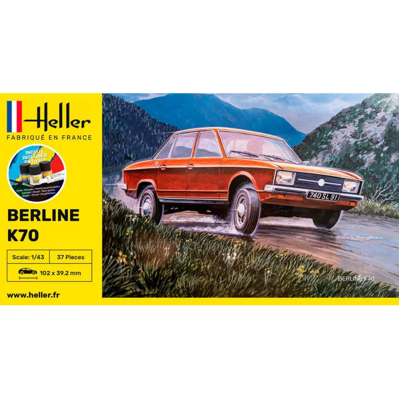 Starter Kit Volkswagen K70 – Maquette Heller 1/43
