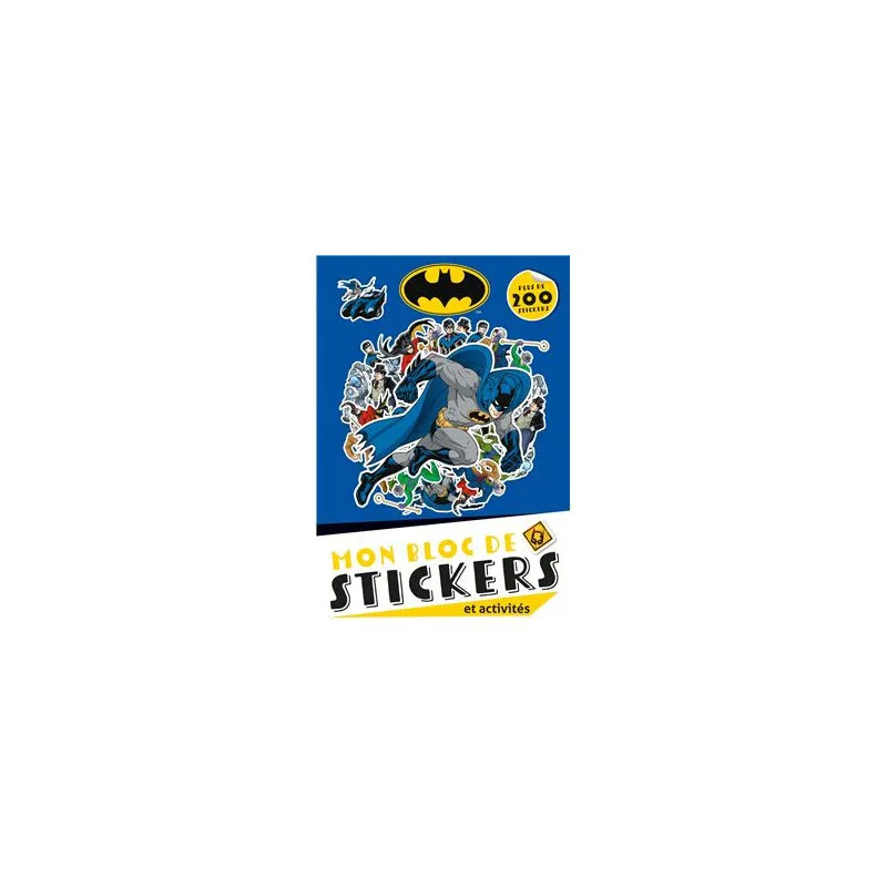 Batman - Mon bloc de stickers et activités
