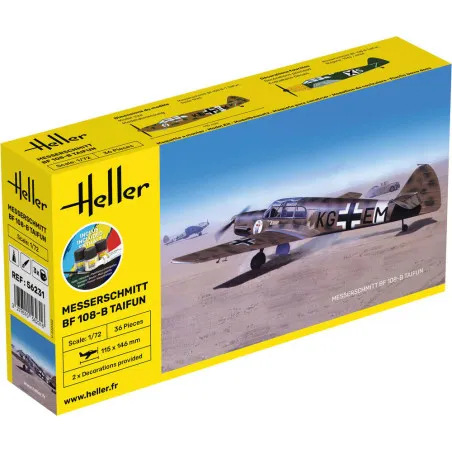 Starter Kit Messerschmitt Bf 108 B Taifun – Maquette Heller 1/72