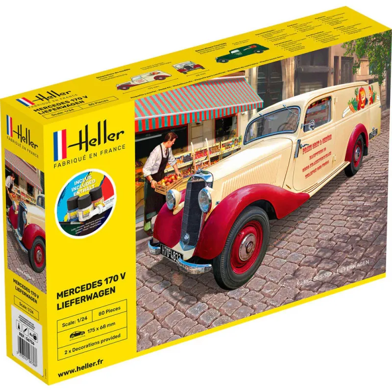 Heller Mercedes MB 170 Lieferwagen – 1/24 Model Kit