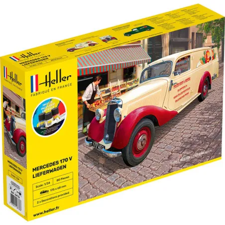 Starter Kit Mercedes MB 170 Lieferwagen – Maquette Heller 1/24