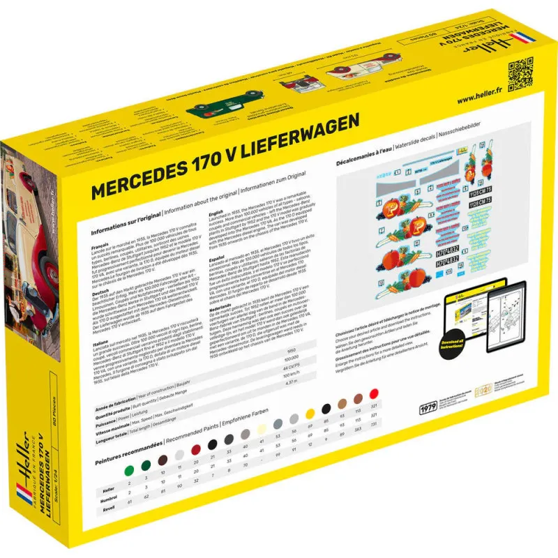Heller Mercedes MB 170 Lieferwagen – 1/24 Model Kit
