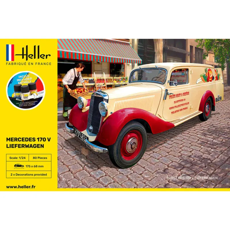 Heller Mercedes MB 170 Lieferwagen – 1/24 Model Kit