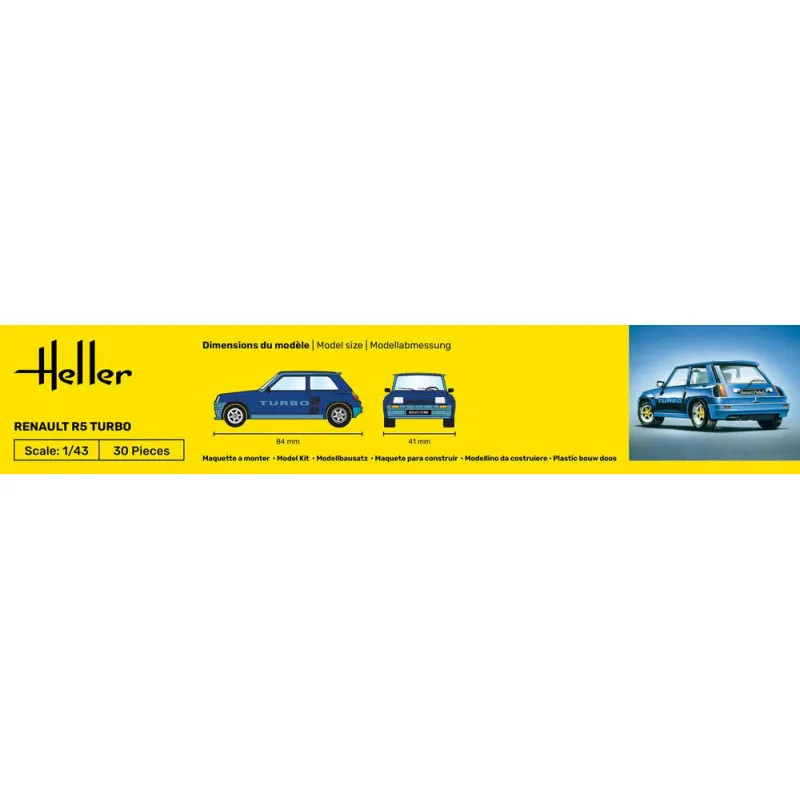 Heller Renault R5 Turbo – 1/43 Model Kit