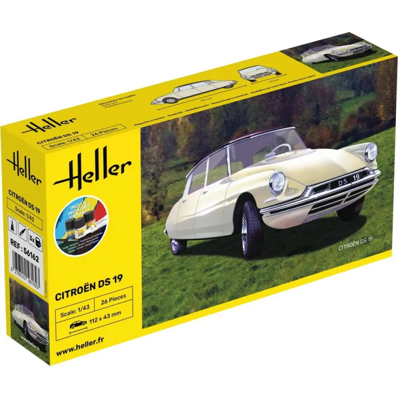 Starter Kit Citroën DS 19 – Maquette Heller 1/43
