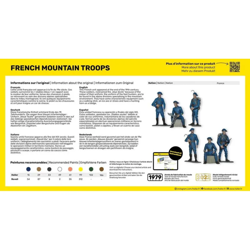 Heller Starter Kit French Mountain Troops 1/35 – full figure set