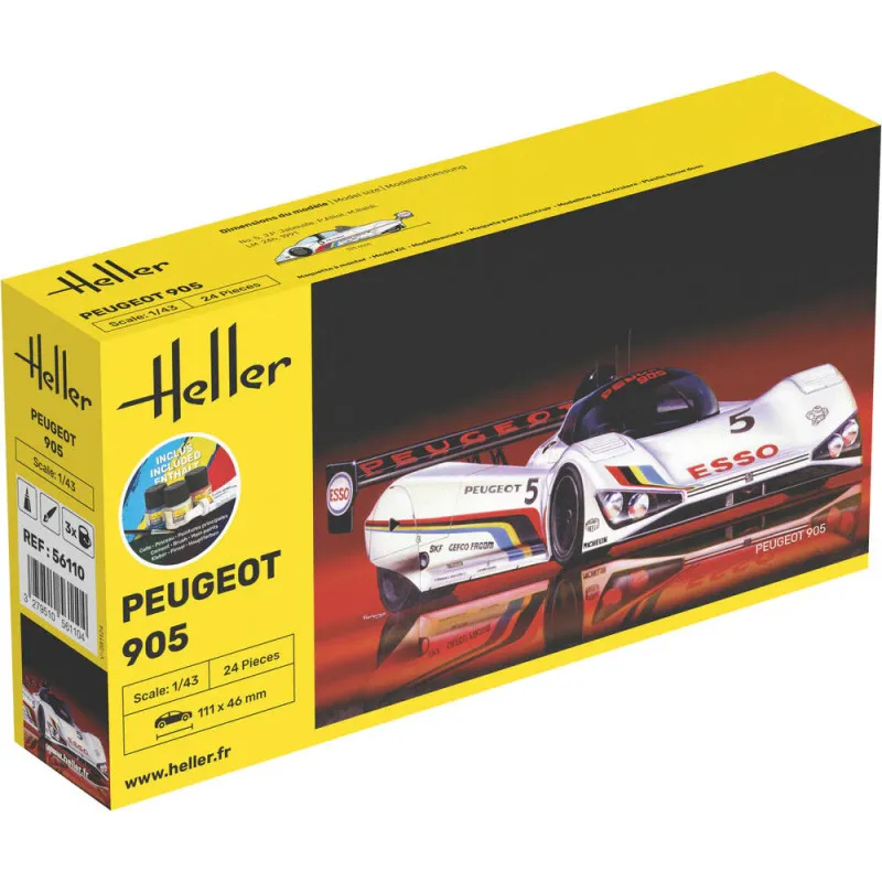 Starter Kit Peugeot 905 1/43 – maquette voiture complète