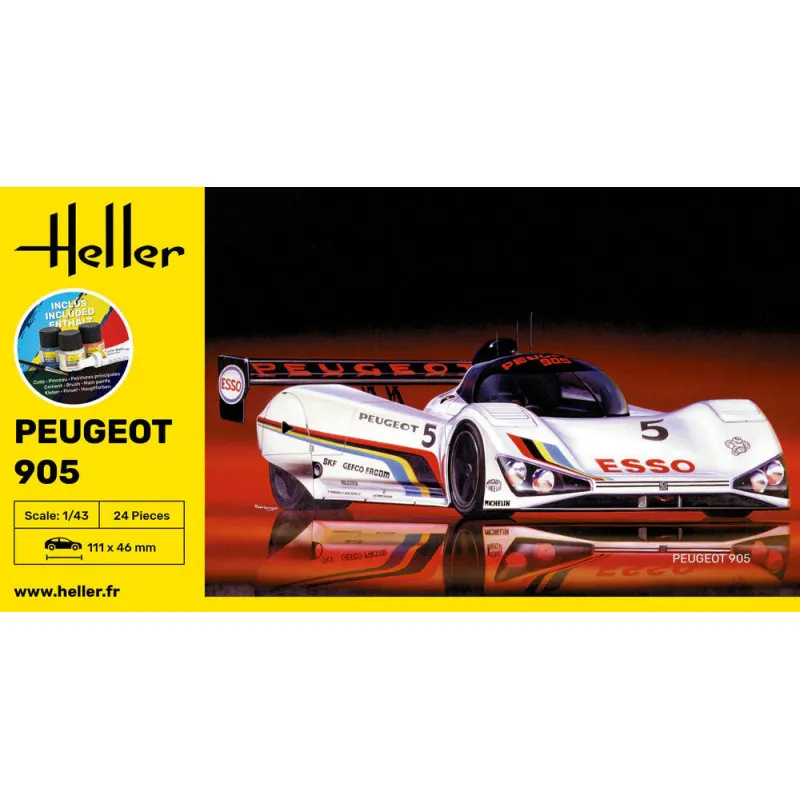 Starter Kit Peugeot 905 1/43 – maquette voiture complète