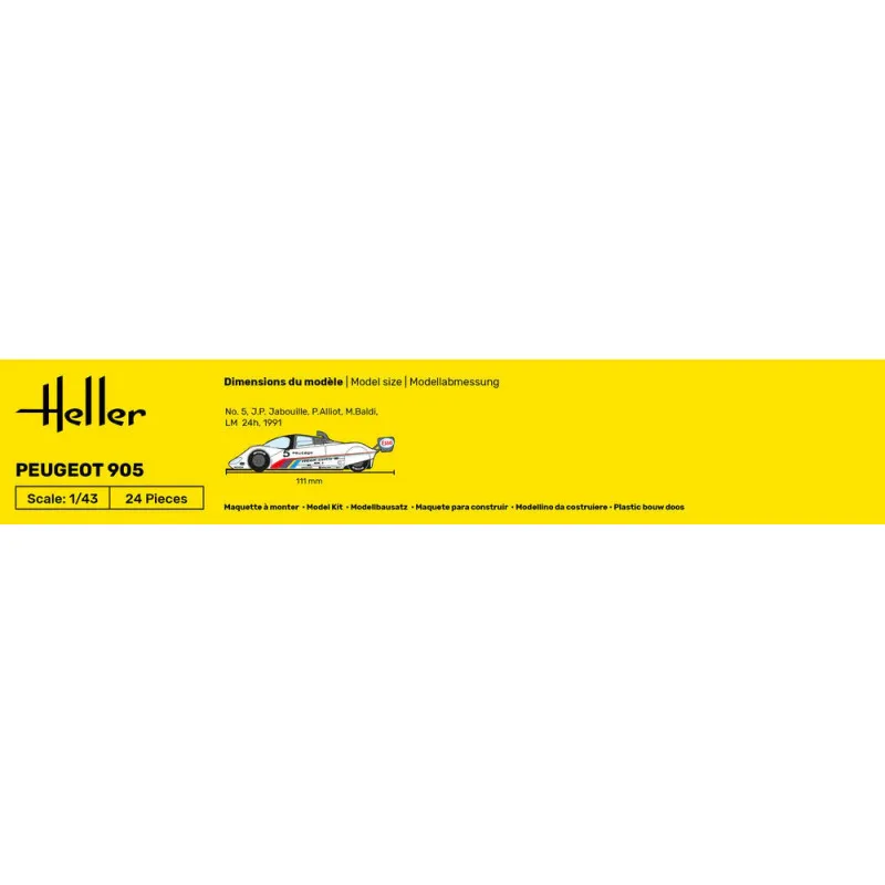 Starter Kit Peugeot 905 1/43 – maquette voiture complète