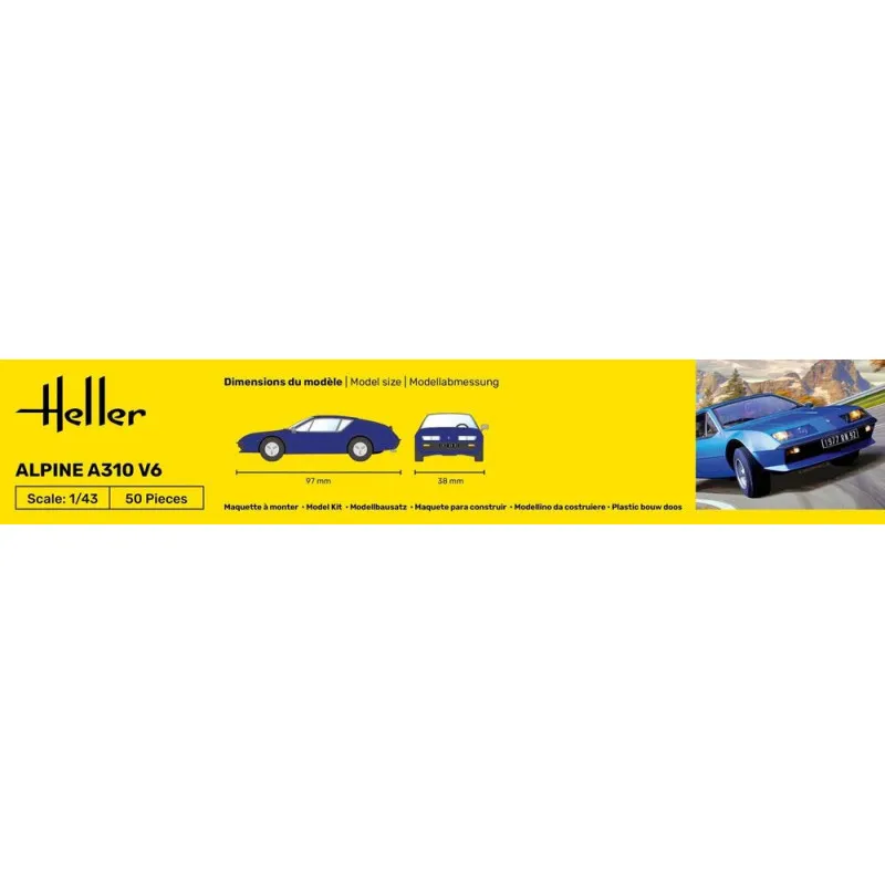 Starter Kit Alpine A310 1/43 – maquette voiture complète