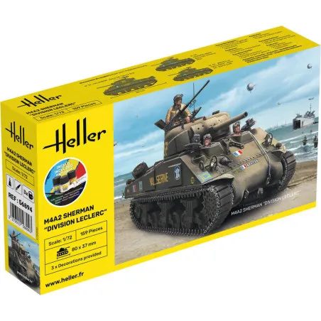 Starter Kit M4A2 Sherman Division Leclerc 1/72 – maquette char complète