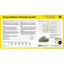 Heller Starter Kit M4A2 Sherman “Division Leclerc” 1/72 – complete tank model kit