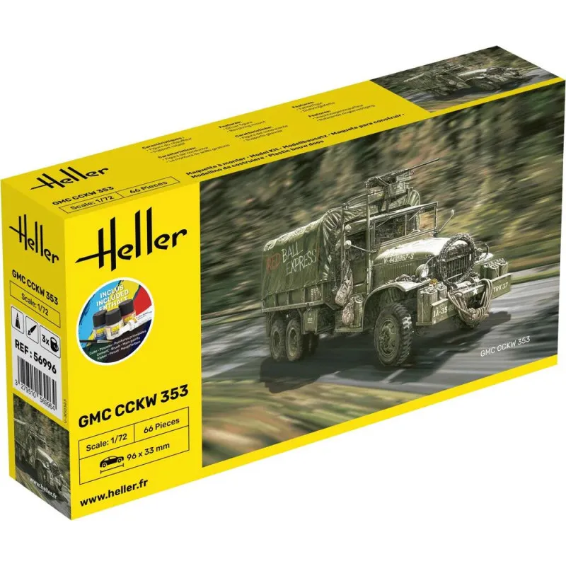 Starter Kit GMC CCKW 353 1/72 – maquette camion militaire complète