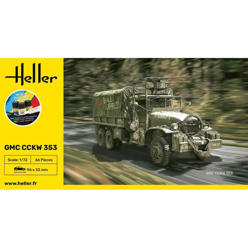 Starter Kit GMC CCKW 353 1/72 – maquette camion militaire complète